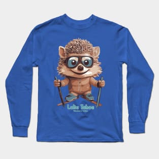 Cute Hedgehog Lake Tahoe Ski Long Sleeve T-Shirt